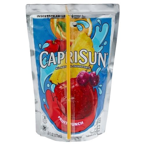 Capri Sun Fruit Punch, 6 Fluid Ounce, 10 Per Case